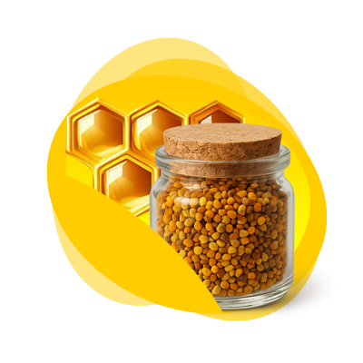 Słoiczek z pyłkiem kwiatowym